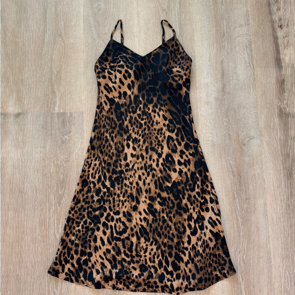 Forever 21 Animal Print Slip Dress